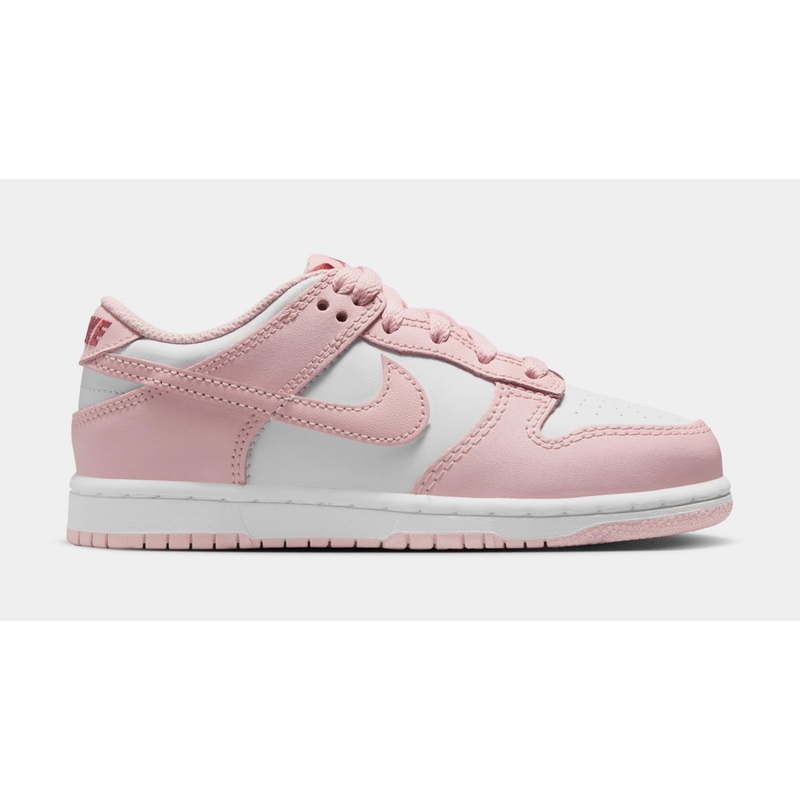 Dunk Low Preschool Lifestyle Shoes (Pink Glaze/Pomegranate)
