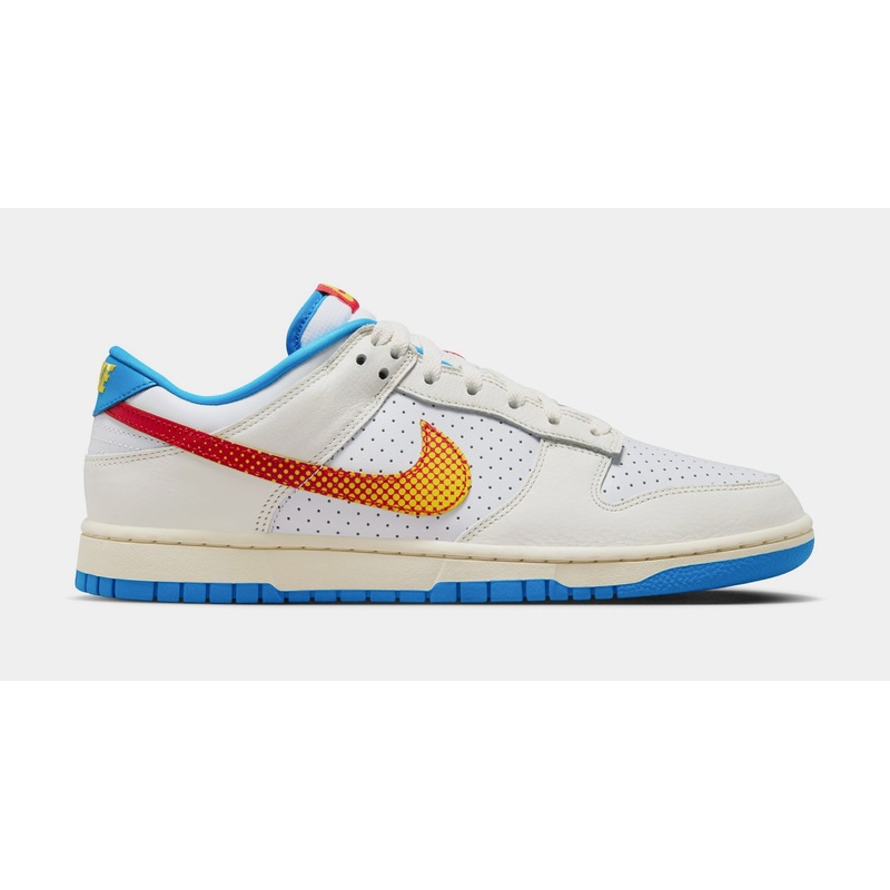 Dunk Low Retro SE Pop Art Mens Lifestyle Shoes (Sail/University Red/Tour Yellow/Photo Blue/White)