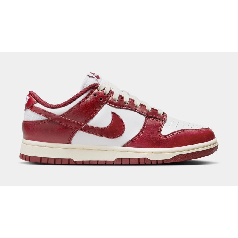 Dunk Low Womens Lifestyle Shoes (White/Team Red/Coconut Milk)