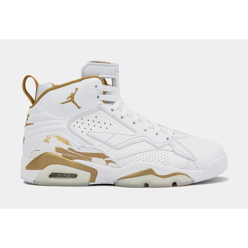 Jumpman MVP Mens Basketball Shoes (White/Metallic Gold)