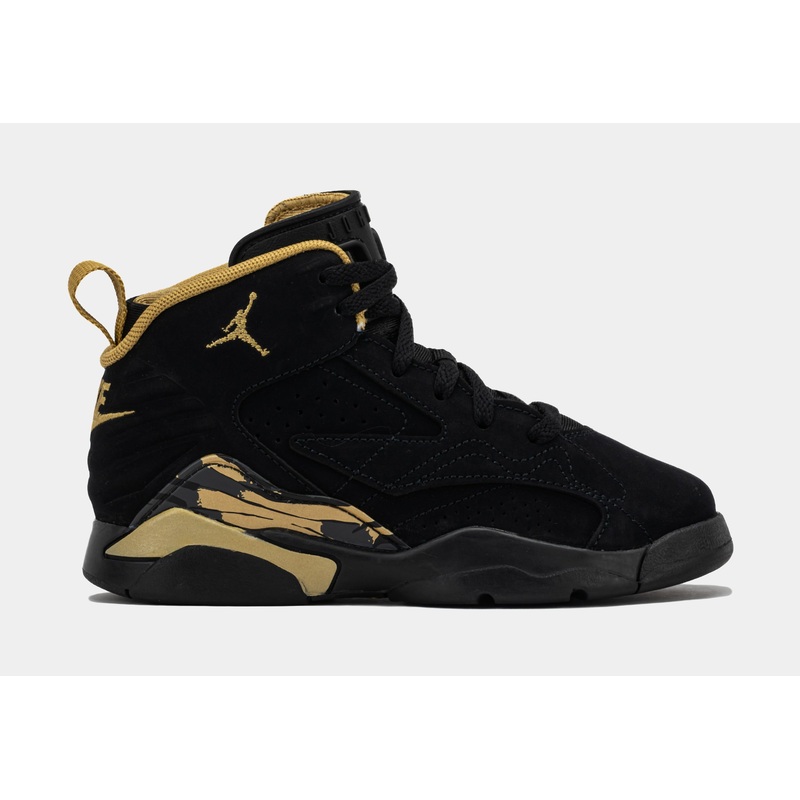 Jumpman MVP Preschool Basketball Shoes (Black/Metallic Gold/Anthracite)