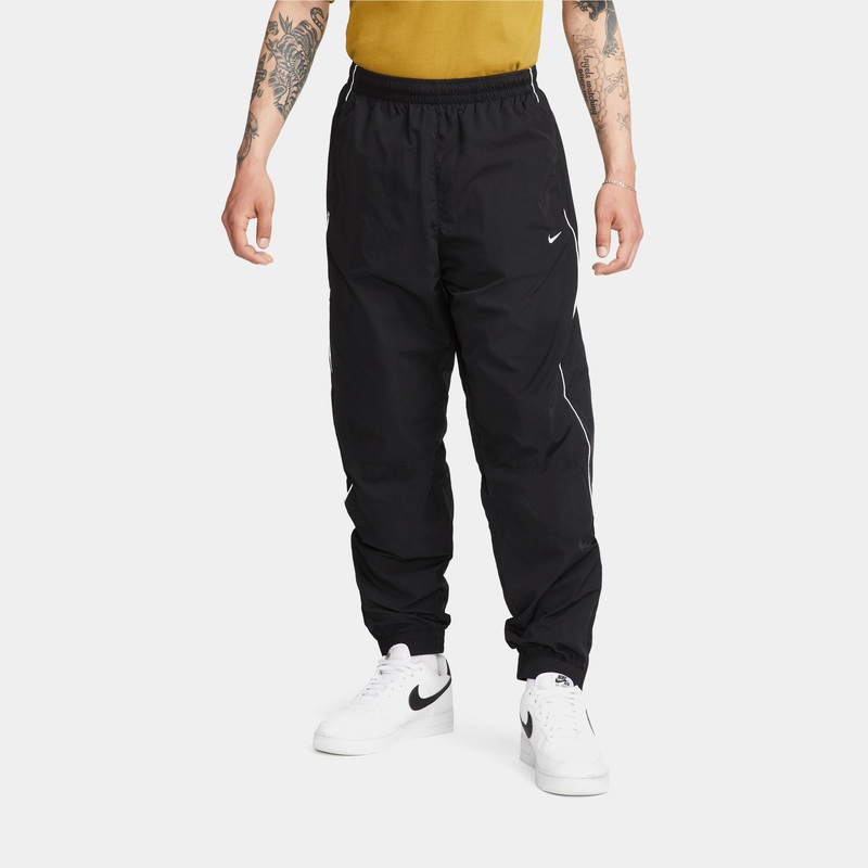 Solo Swoosh Woven Mens Track Pants (Black/White)