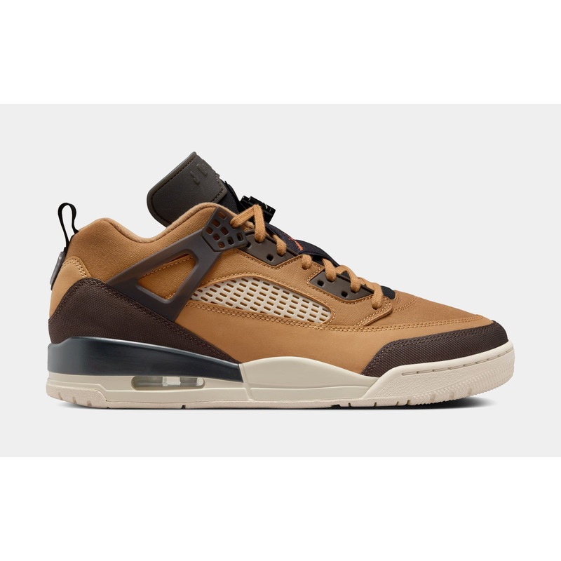 Spizike Low Flax Mens Basketball Shoes (Flax/Baroque Brown/Black/Sanddrift/Vintage Coral)
