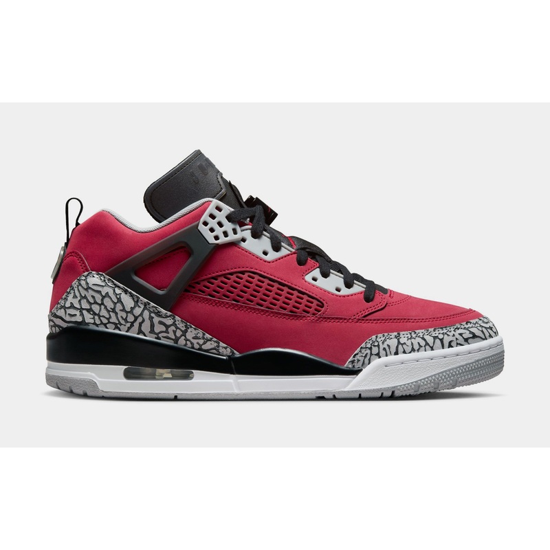 Spizike Low Toro Mens Basketball Shoes (Gym Red/Wolf Grey/Cool Grey/Black)