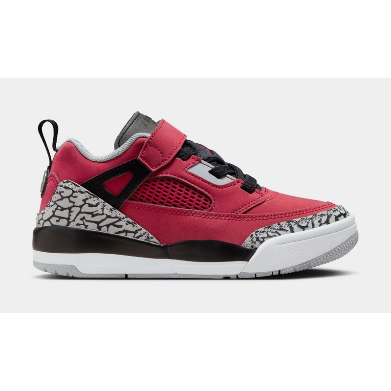 Spizike Low Toro Preschool Lifestyle Shoes (Gym Red/Wolf Grey/Cool Grey/Black)