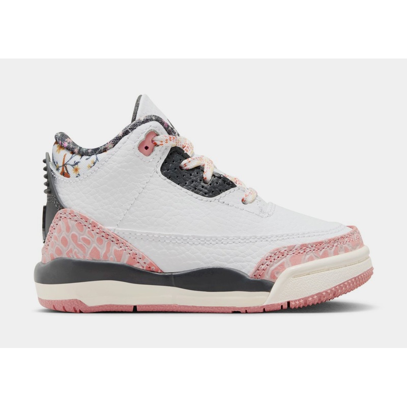 Air Jordan 3 Retro Ivory Infant Toddler Lifestyle Shoes (White/Anthracite/Red/Sail)