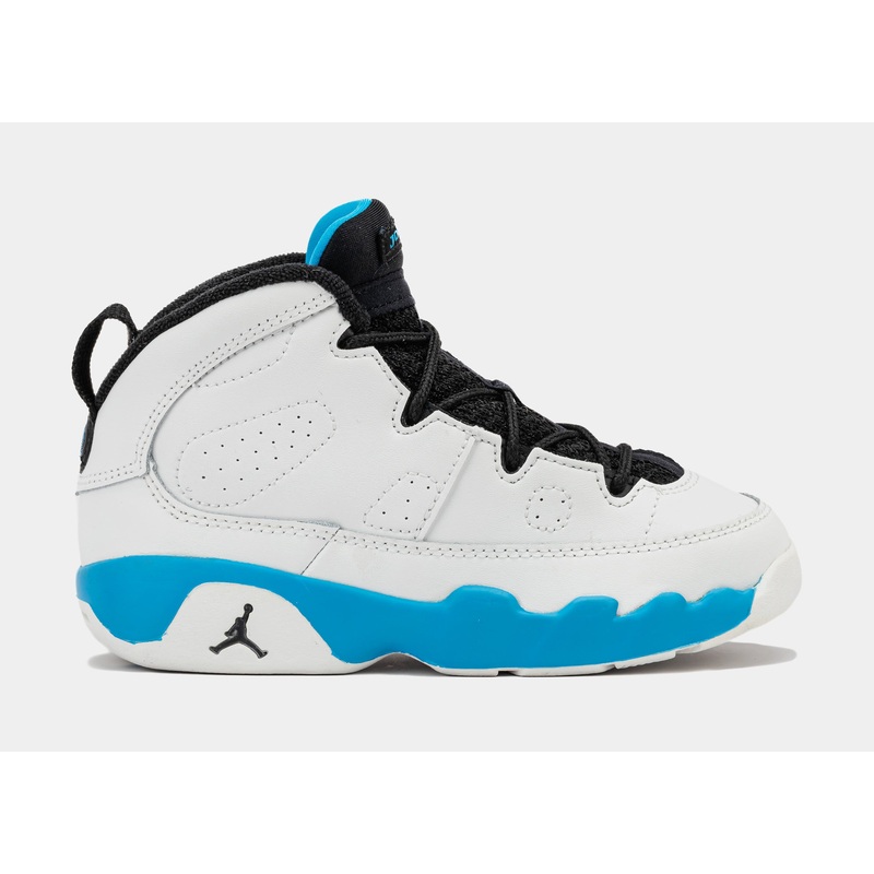 Air Jordan 9 Retro Powder Blue Infant Toddler Lifestyle Shoes (Summit White/Black/Powder Blue)