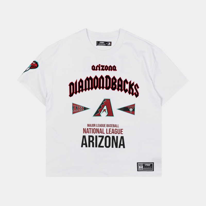 Arizona Diamondbacks City Tour Drop Shoulder Mens Short Sleeve Shirt (White)