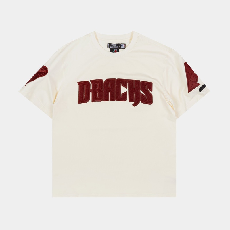 Arizona Diamondbacks Triple Tonal Mens Short Sleeve Shirt (Neutral/Red)