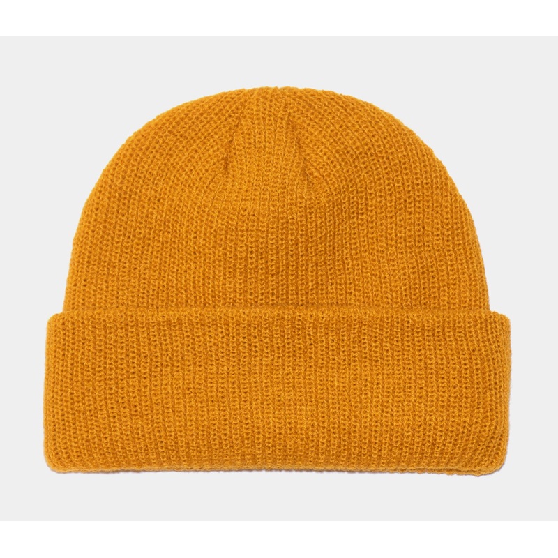 Beanie Mens Hat (Mustard Yellow)