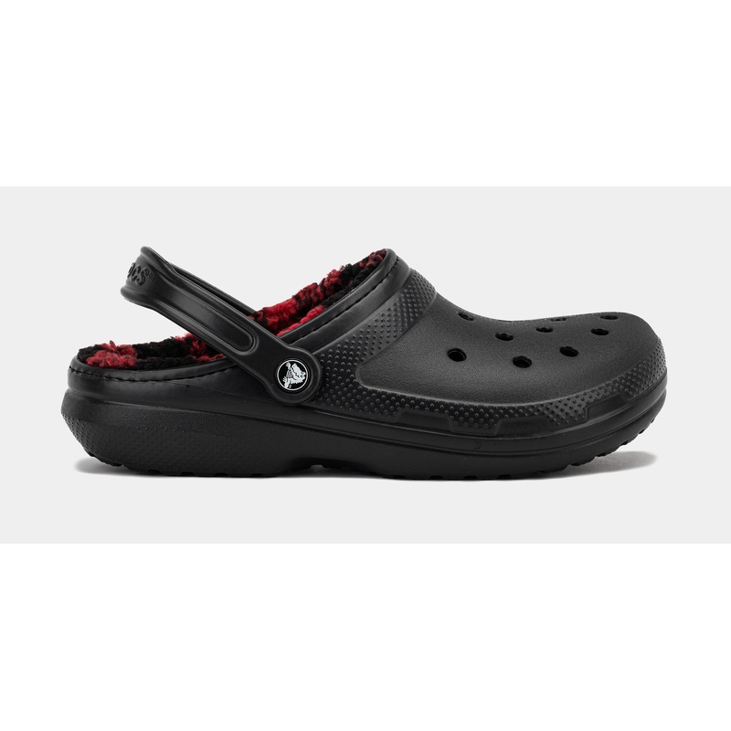 Classic Clog Buffalo Check Mens Sandals (Black/Red)
