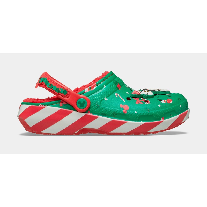 Disney Mickey Holiday Classic Clog Mens Sandals (Green/Red)