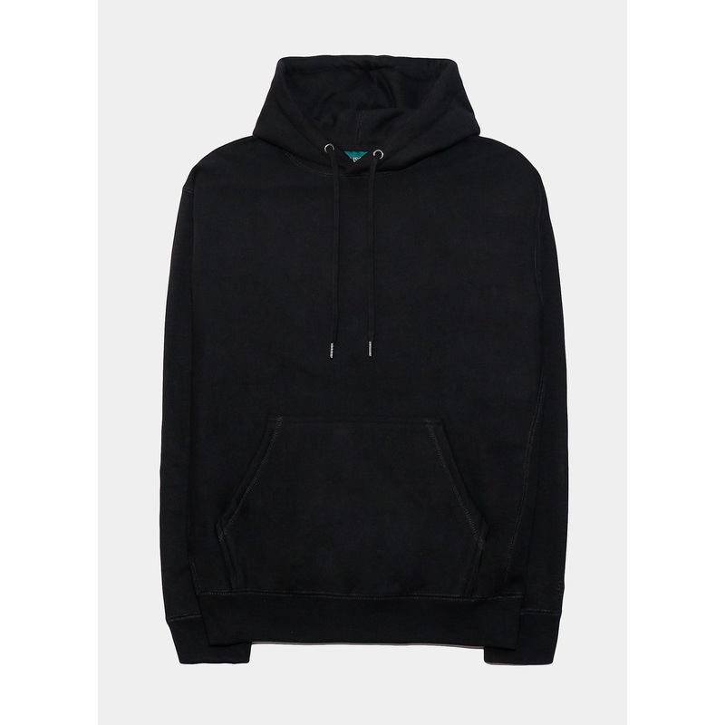 Fleece Pullover Mens Hoodie (Black)
