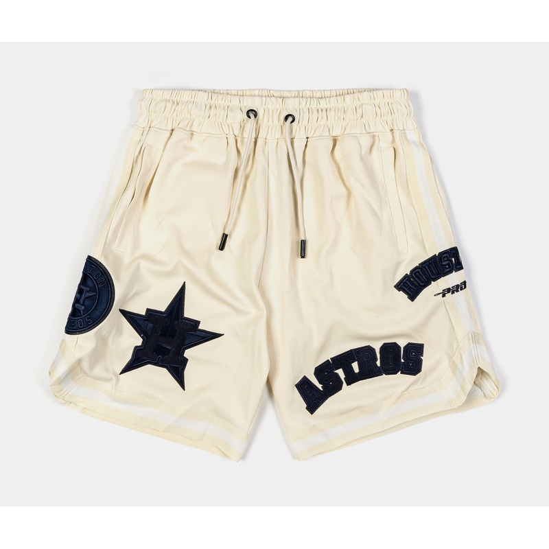 Houston Astros Triple Tonal Woven Mens Shorts (Neutral/Navy)