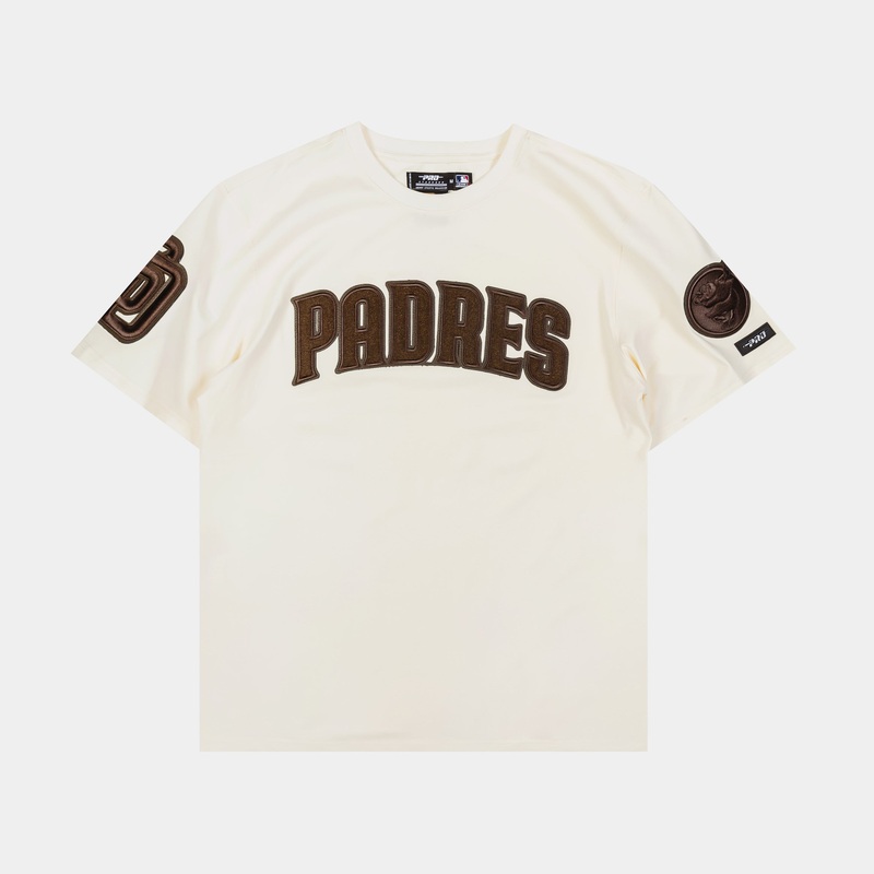 San Diego Padres Triple Tonal Mens Short Sleeve Shirt (Neutral/Brown)