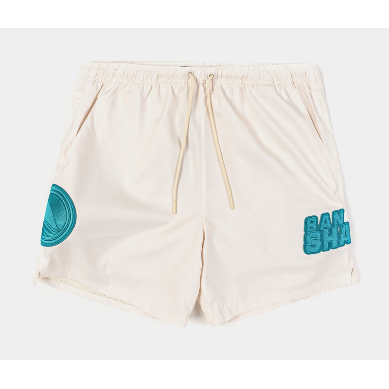 San Jose Sharks Triple Tonal Woven Mens Shorts (Neutral/Teal)