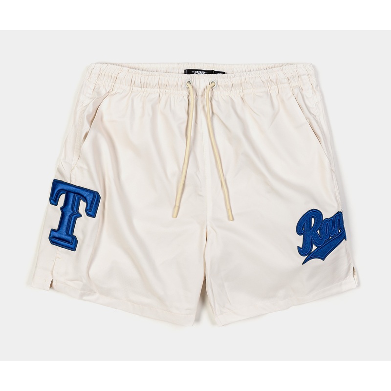 Texas Rangers Triple Tonal Woven Mens Shorts (Neutral/Blue)