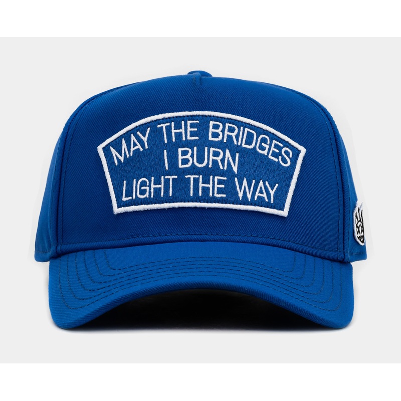 Bridge Light The Way Trucker Mens Hat (Blue/White)