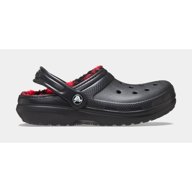 Classic Clog Buffalo Check Infant Toddler Sandals (Black/Red)