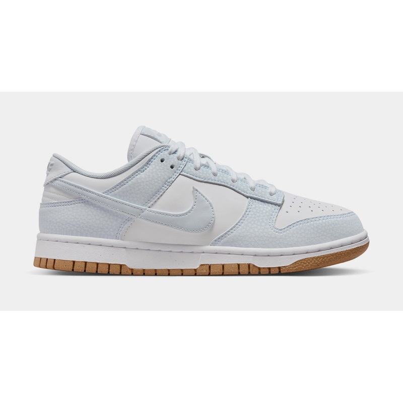 Dunk Low Premium Womens Lifestyle Shoes (White/Football Grey/Gum Light Brown)