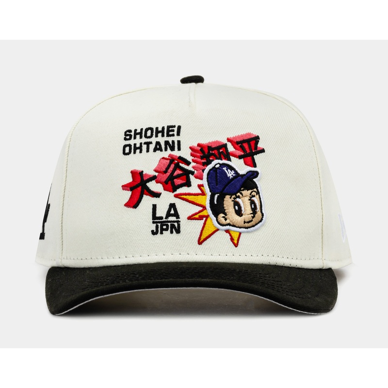 Exclusive Los Angeles Dodgers Shohei Ohtani 950AF Snapback Mens Hat (Beige/Black)