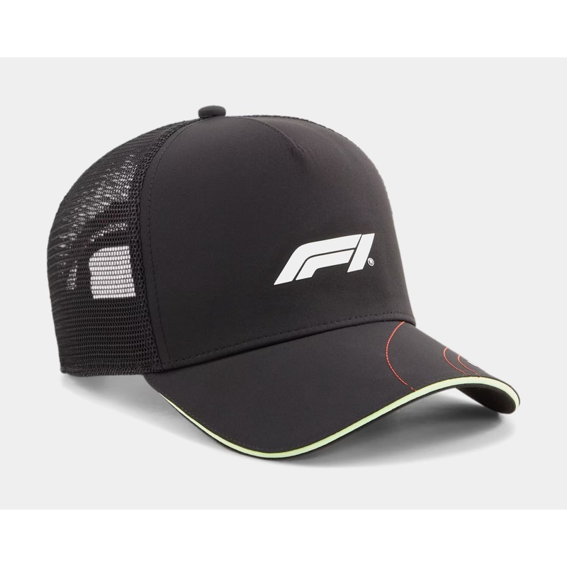 F1 Motorsport Statement Trucker Mens Hat (Black/Grey)