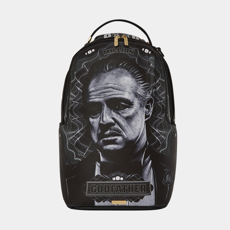 Godfather Money Mens Backpack (Black/Grey)