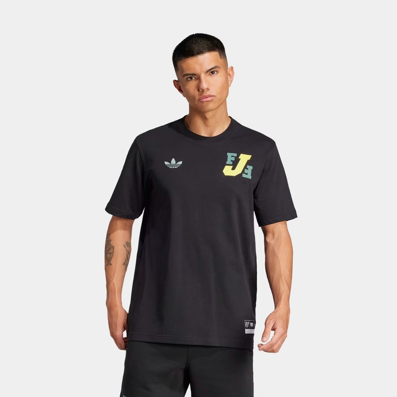 Jamaica Varsity CT Mens Short Sleeve Shirt (Black/Gold)