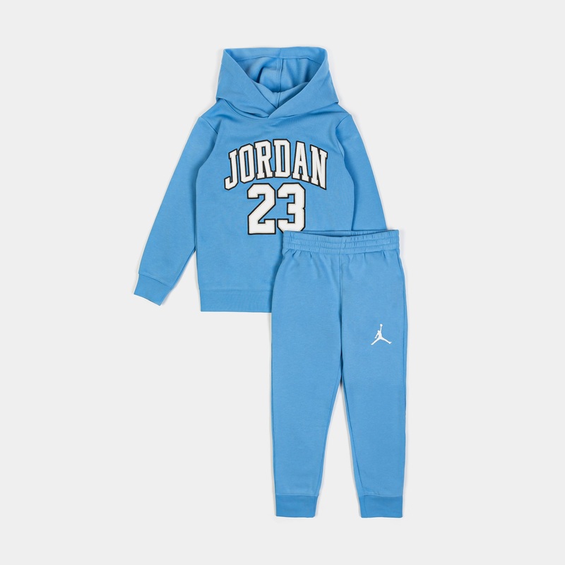 Jersey 23 Pullover and Jogger Preschool Set (Blue/White)