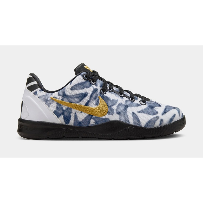 Kobe 8 Mambacita Preschool Basketball Shoes (White/Metallic Gold/Black)