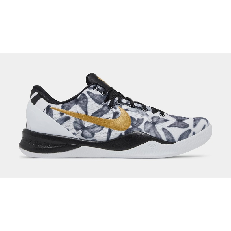 Kobe VIII Protro Mens Basketball Shoes (White/Metallic Gold/Black)