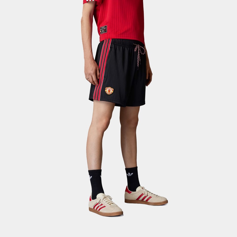 Manchester United Terrace Icon Mens Shorts (Black/Red)