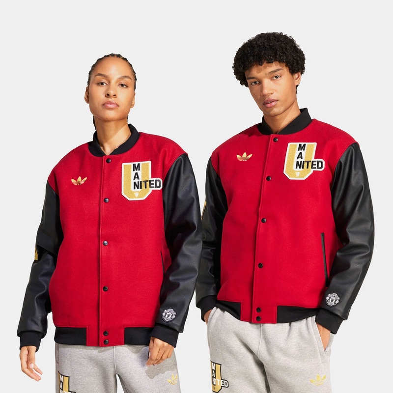 Manchester United VRCT Button Up Mens Jacket (Red/Black)