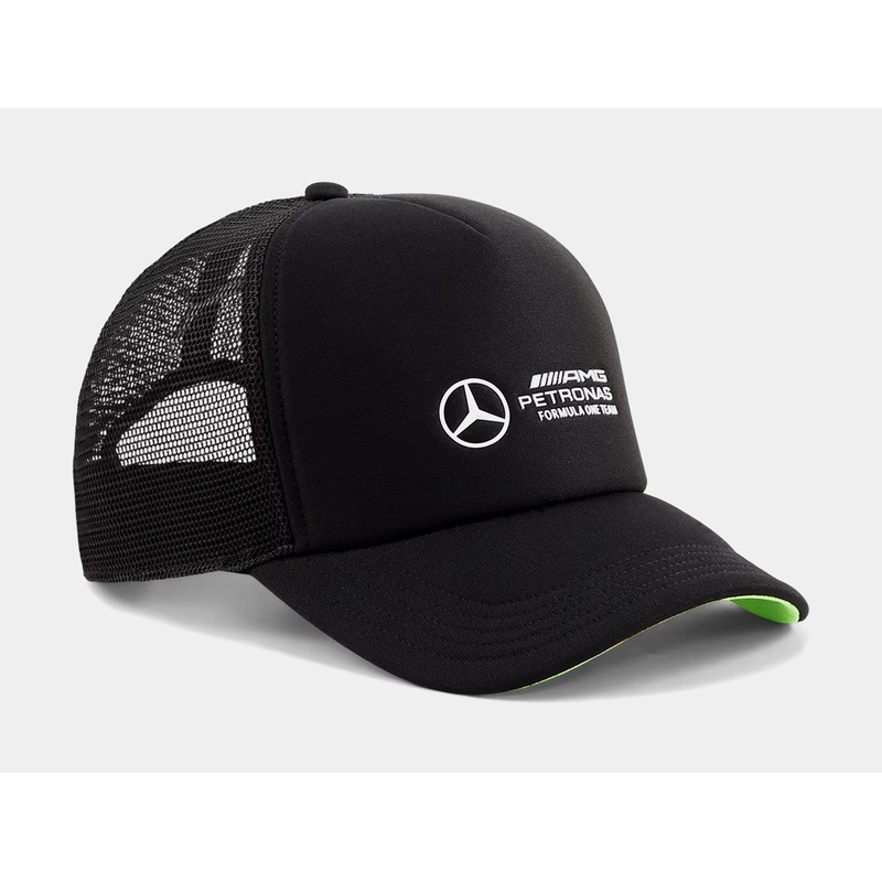 MAPF1 Mercedes AMG Petronas F1 Trucker Mens Hat (Black/Grey)