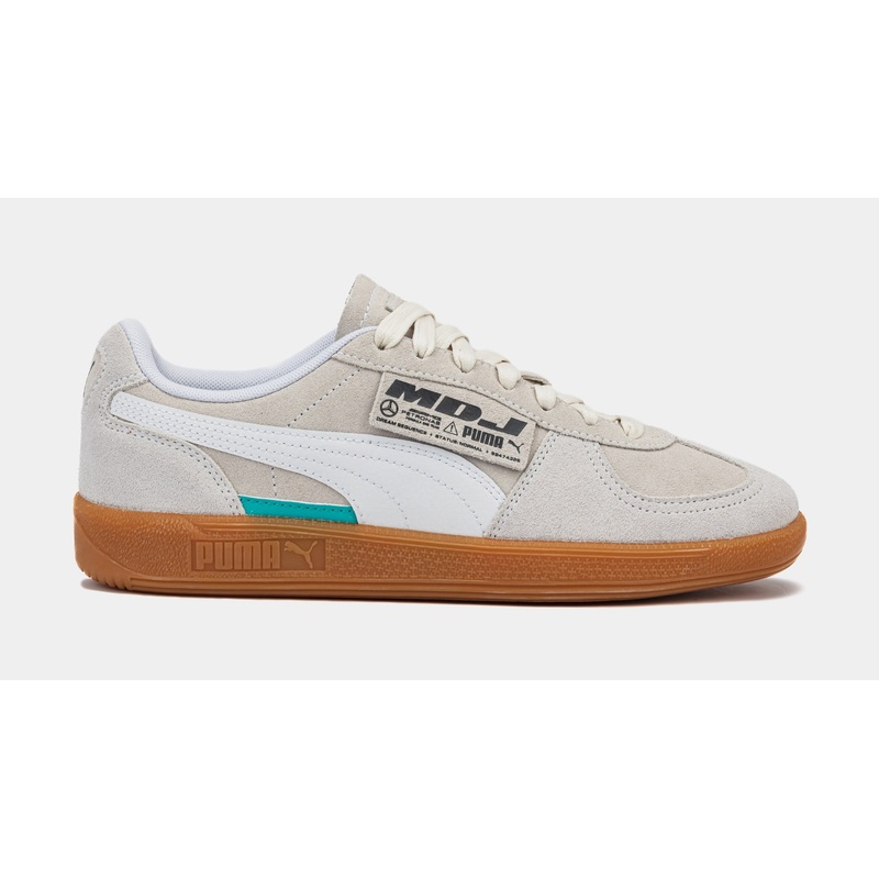 Mercedes AMG Petronas F1 Team Palermo x MDJ Mens Lifestyle Shoes (White/Beige)