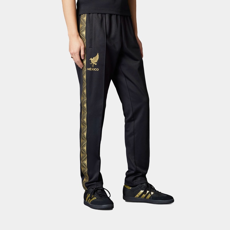 Mexico National Knit FMF Track Mens Pants (Black/Gold)