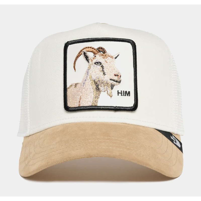 The Goat Suede Trucker Mens Hat (Khaki/Beige)