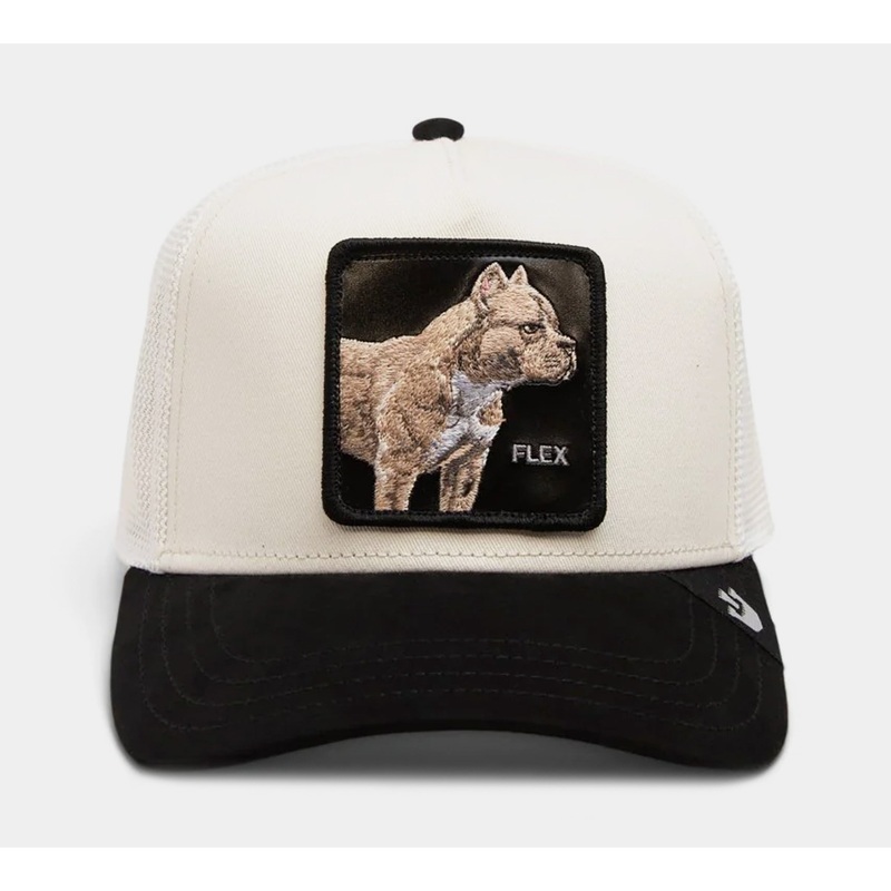 The Pitbull Suede Trucker Mens Hat (Beige/Black)