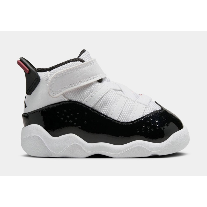6 Rings Infant Toddler Basketball Shoes (White/Black/Gym Red)