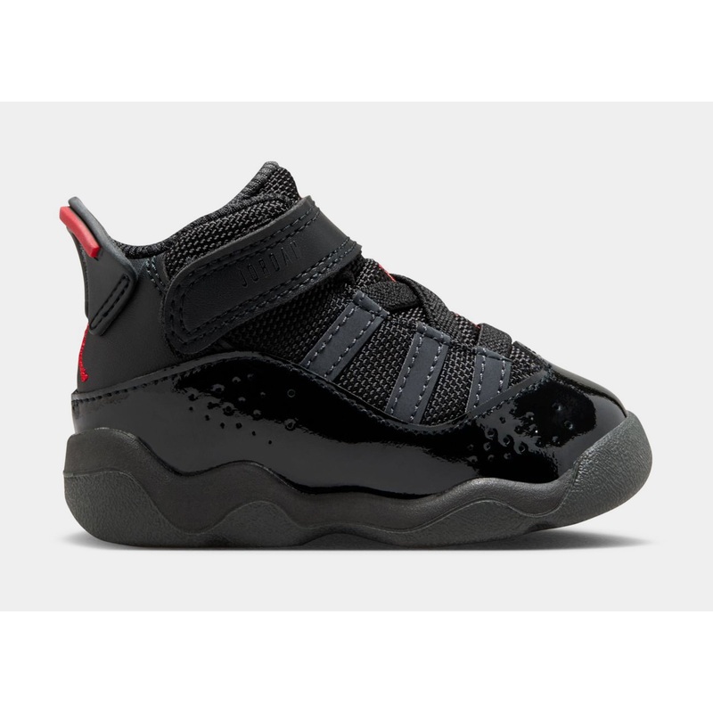 6 Rings Infant Toddler Lifestyle Shoes (Black/Anthracite/Fire Red)