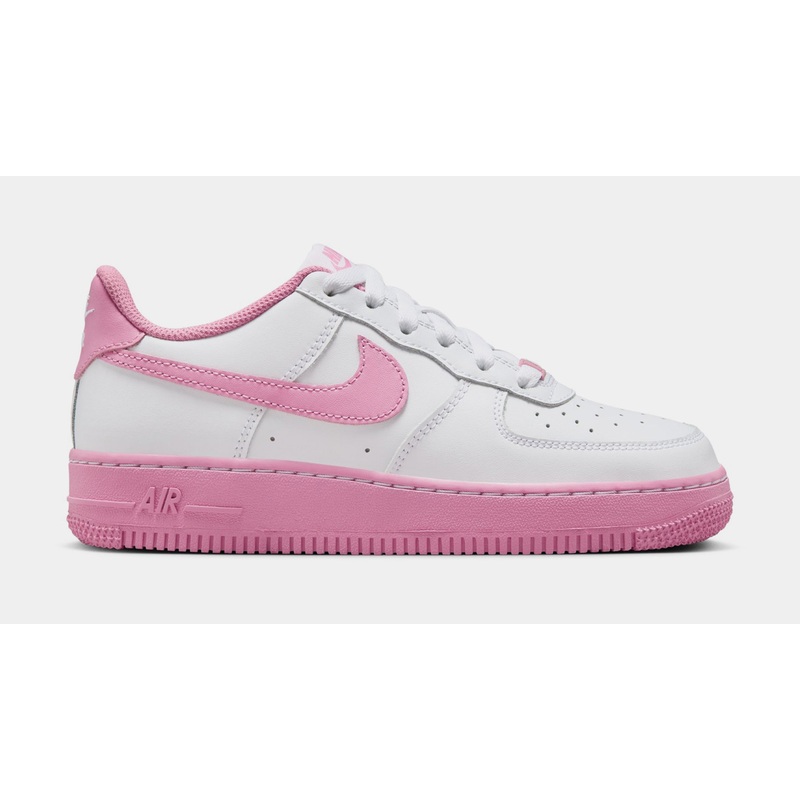 Air Force 1 Low Grade School Lifestyle Shoes (White/Flamingo/Pink)