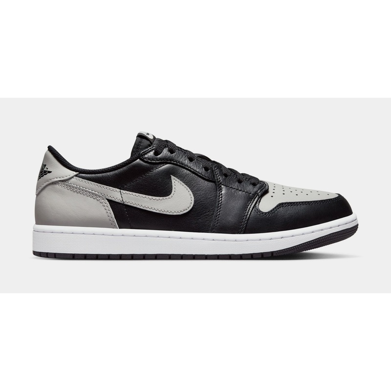 Air Jordan 1 Retro Low OG Shadow Mens Lifestyle Shoes (Black/Medium Grey/White)