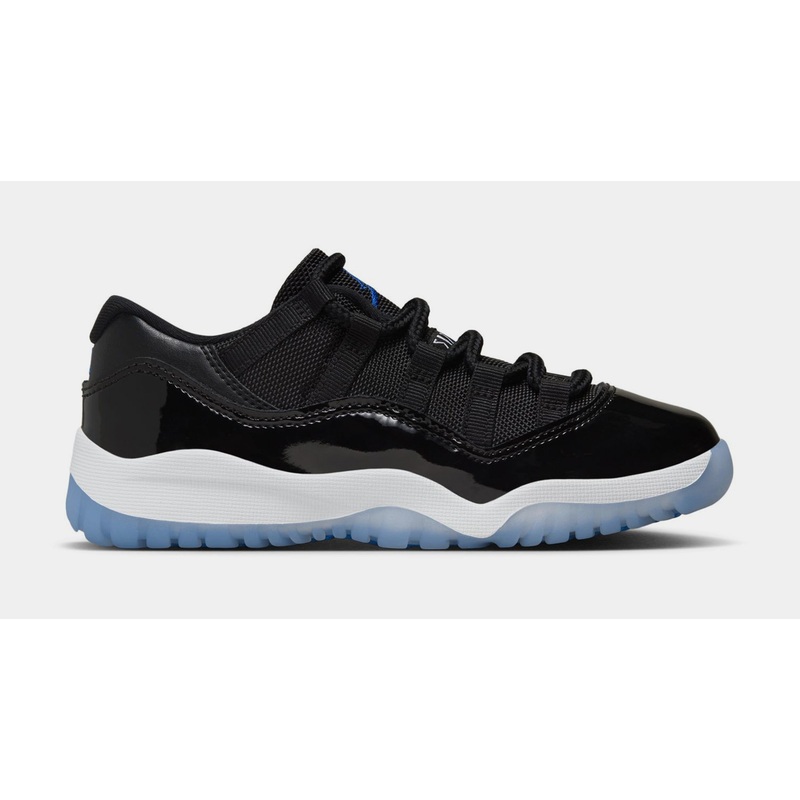 Air Jordan 11 Retro Low Black and Varsity Royal Preschool Lifestyle Shoes (Black/Varsity Royal/White)