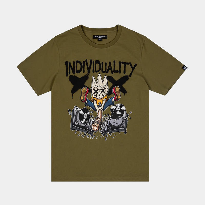 Bad Decisions Mens Short Sleeve Shirt (Olive/Black)