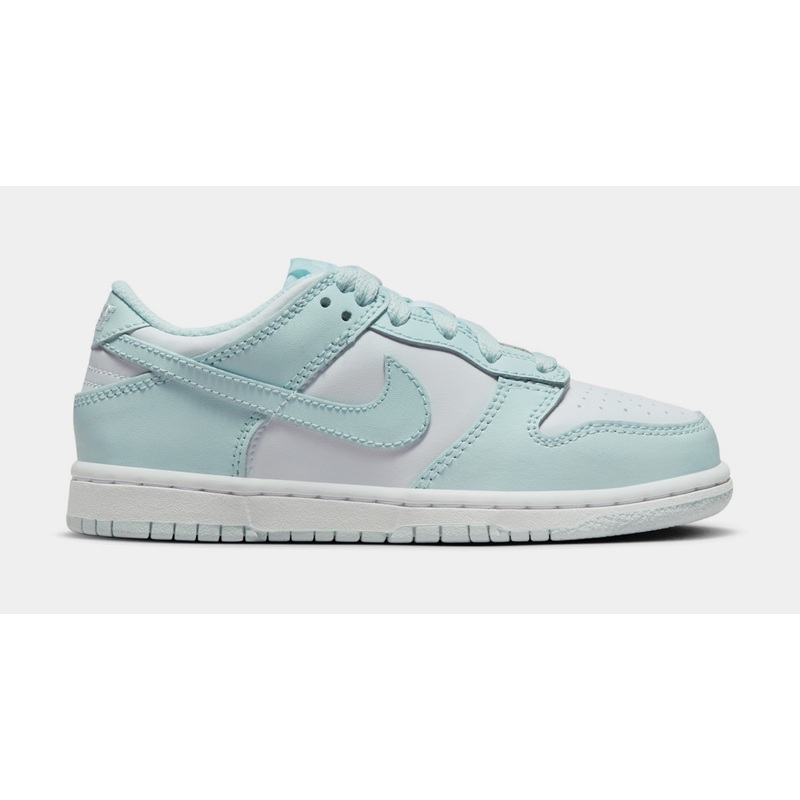 Dunk Low Glacier Blue Preschool Lifestyle Shoes (White/Glacier Blue)