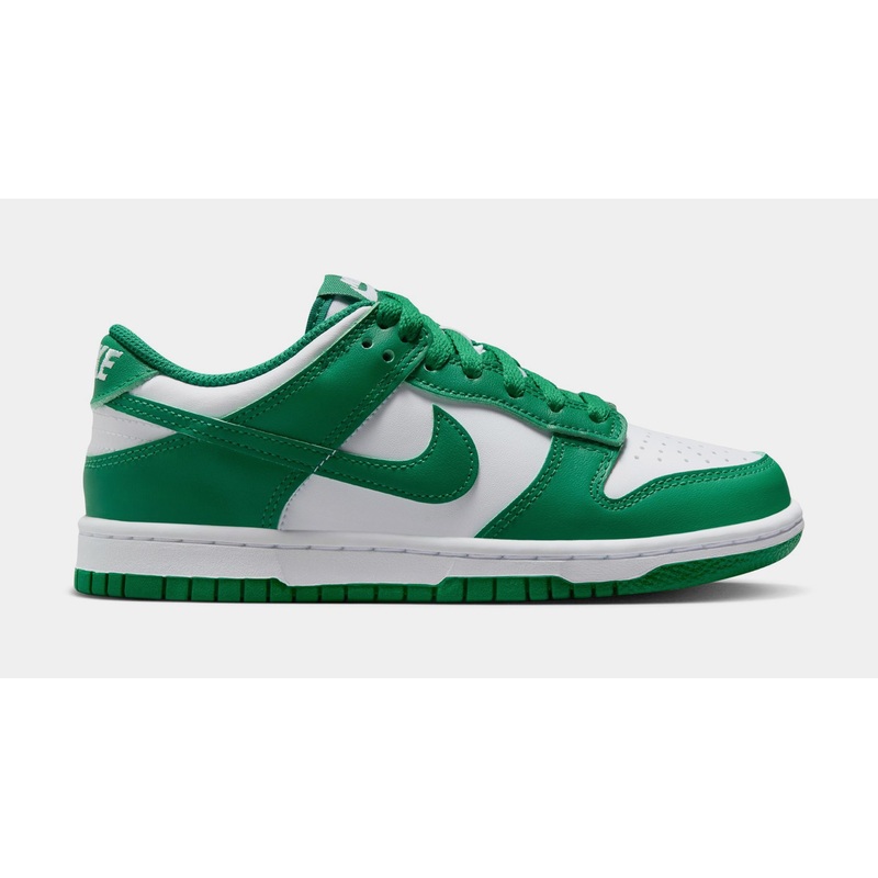 Dunk Low Grade School Lifestyle Shoes (White/Malachite)