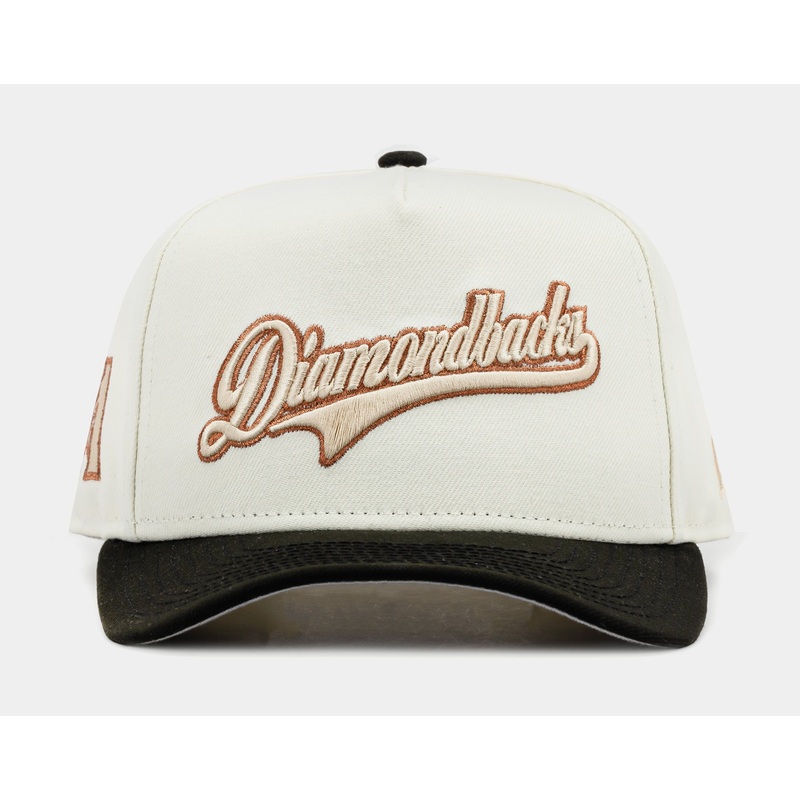 Exclusive Arizona Diamondbacks Chrome 950AF Snapback Mens Hat (Beige/Black)