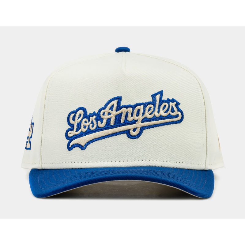 Exclusive Los Angeles Dodgers Chrome 950AF Snapback Mens Hat (White/Blue)