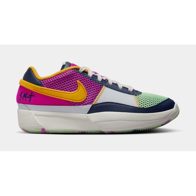 Ja 1 SE Camp Ja Grade School Basketball Shoes (Obsidian/Hyper Violet/University Gold)