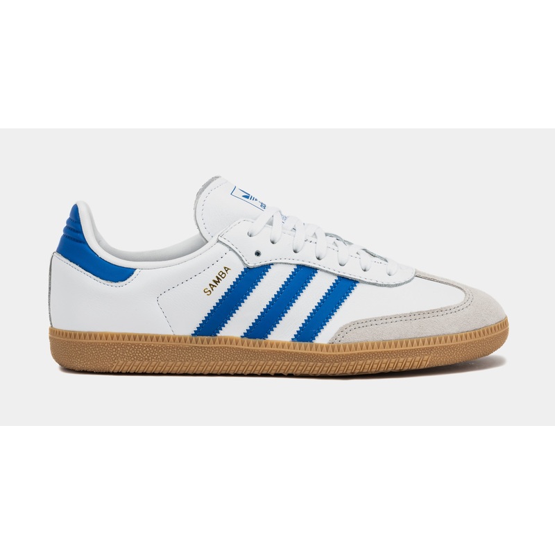 Samba OG Grade School Lifestyle Shoes (Cloud White/Blue/Gum)